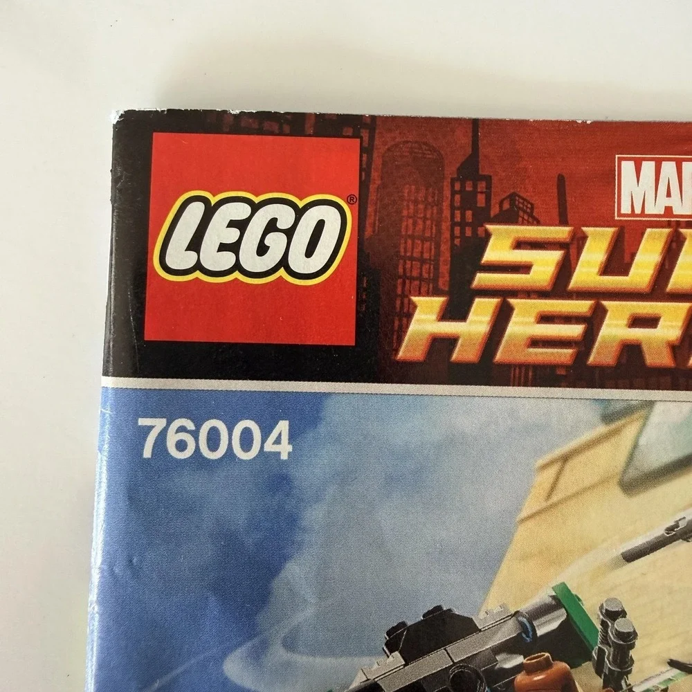 LEGO Marvel Super‎ Heroes 76004 Spider-Cycle Chase Instruction Manual ONLY 2013